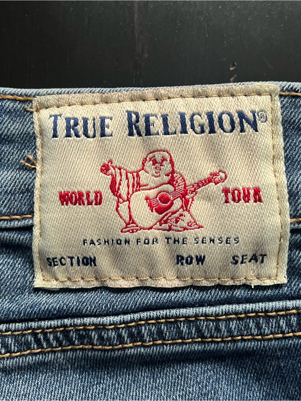 True Religion Becca Mid-Rise Blue Women's 28” Waist 28” Inseam Bootcut Jeans EUC - Picture 4 of 12